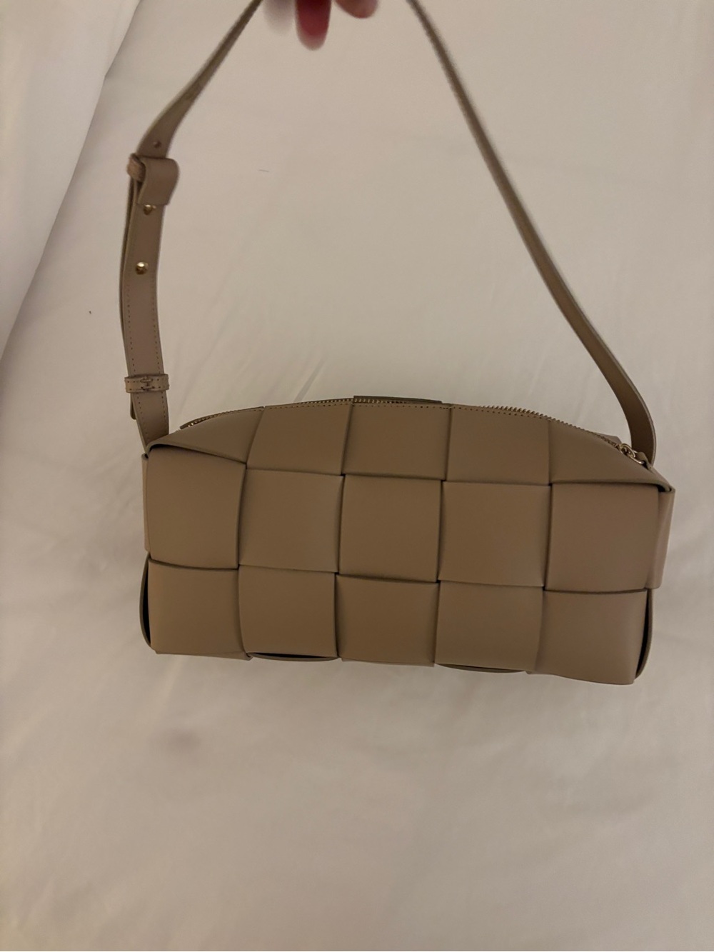 Tan woven east west back